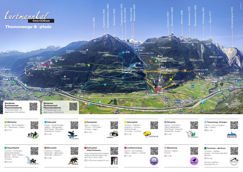 Panorama Vorderes Turtmanntal