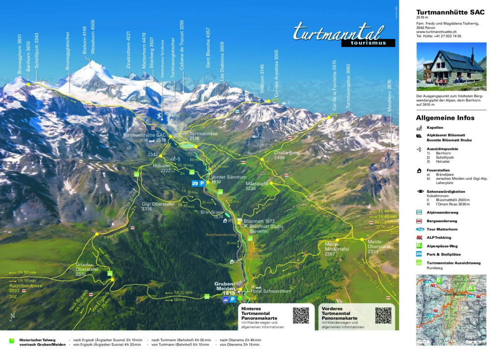 Panorama Vorderes Turtmanntal